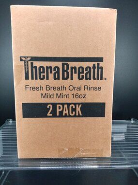 TheraBreath Fresh Breath Oral Rinse Mild Mint 16oz 2 Pack